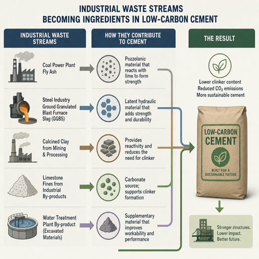 Industrial Waste Powers Low-Carbon Cement