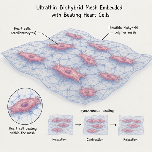 Ultrathin Mesh Energy Harvesting